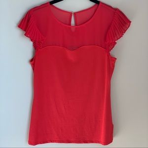 Women’s Red Dress Short Sleeve Top, Never Worn
